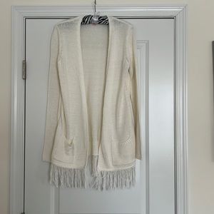 NWOT Lilly Pulitzer fringed cardigan